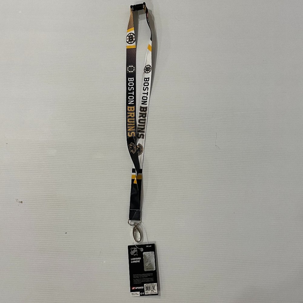 🏒3/$15🏒 Boston Bruins JF Sports NHL Breakaway Lanyard 17" - NEW
